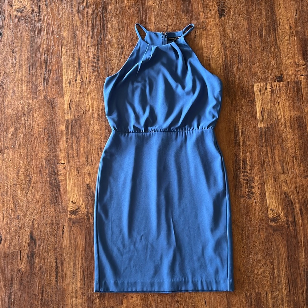 BANANA REPUBLIC// blue cocktail dress